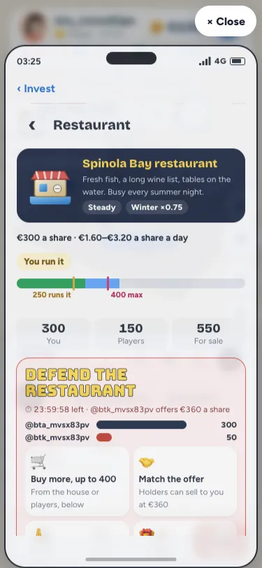 Defending the restaurant on the phone: the countdown, two race bars, and four ways to fight back